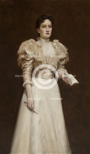 Portrait of Antonina Schmidt, 1897. Creator: Stanislaw Cercha.