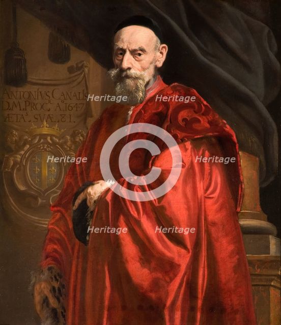 Portrait of Antonio Canal, 1647. Creator: Daniel van den Dyck.