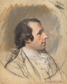 Portrait of Antonio Canova, 1787. Creator: Hugh Douglas Hamilton