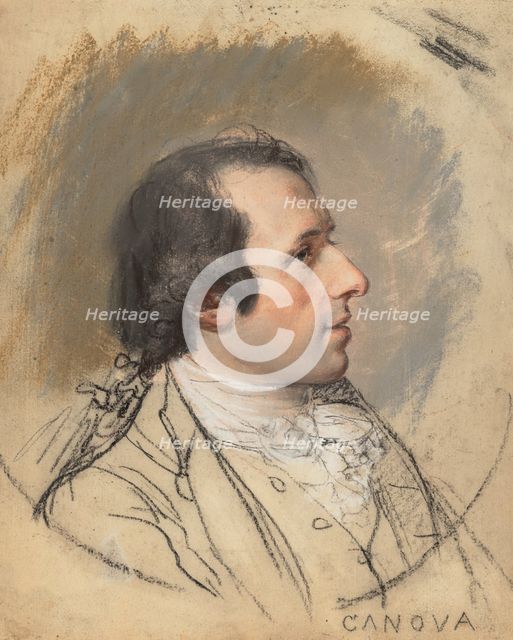 Portrait of Antonio Canova, 1787. Creator: Hugh Douglas Hamilton.