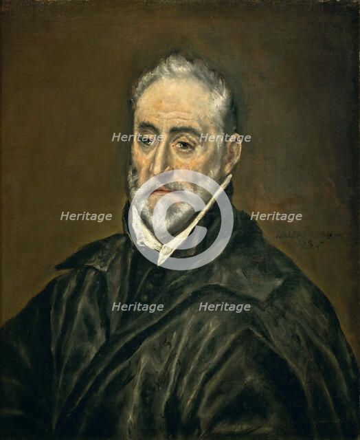Portrait of Antonio de Covarrubias y Leiva (1514-1602), 1597-1598. Creator: El Greco, Dominico (1541-1614).