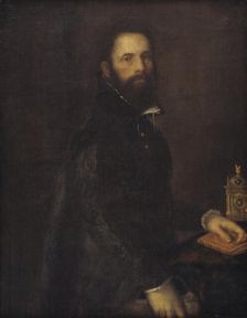 Portrait of Antonio Galli, 1550-1612. Creators: Federico Barocci , Titian