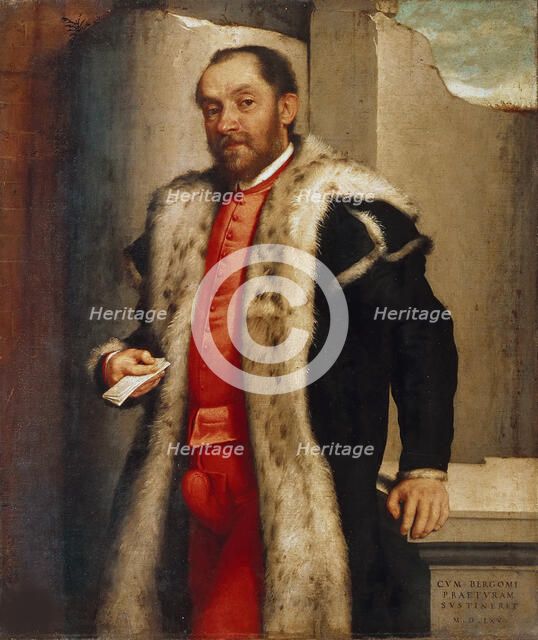 Portrait of Antonio Navagero, 1565. Creator: Moroni, Giovan Battista (1520/25-1578).