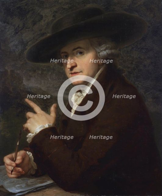 Portrait of Antonio Pietro Francesco Zucchi (1726-1795), 1781. Creator: Angelika Kauffmann.