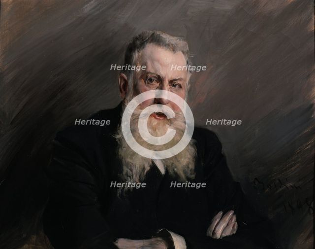 Portrait of Antonio Starabba, Marchese di Rudinì (1839-1908) , 1898. Creator: Boldini, Giovanni (1842-1931).