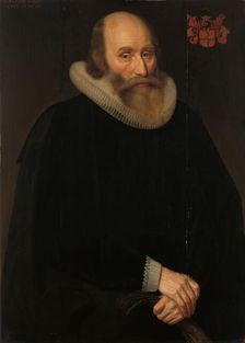 Portrait of Antonius Antonides van der Linden, Physician in Amsterdam, 1633. Creator: Hendrik Meerman