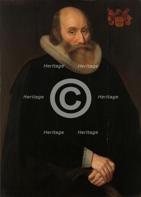 Portrait of Antonius Antonides van der Linden, Physician in Amsterdam, 1633. Creator: Hendrik Meerman.