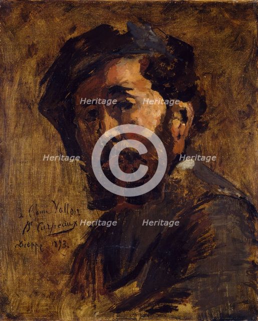 Portrait of Antoine Vollon (1833-1900), 1873.  Creator: Jean-Baptiste Carpeaux.