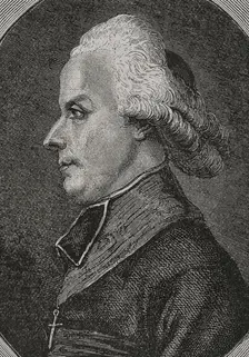 Portrait of Antoine-Adrien Lamourette (1742-1794), French priest and politician, 1876. Creator: Pannemaker