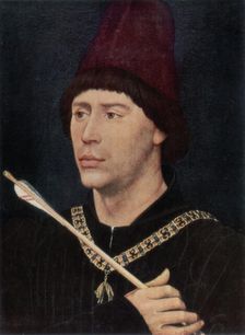 Portrait of Antoine, Bastard of Burgundy c1456, (1927). Artist: Rogier Van der Weyden