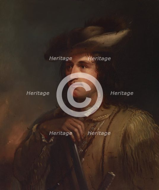 Portrait of Antoine, c1840. Creator: Alfred Jacob Miller.