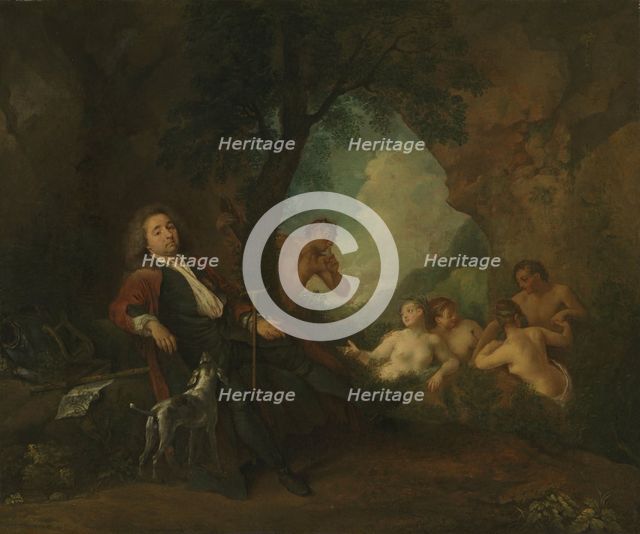 Portrait of Antoine de Laroque (1672-1744), 1718. Creator: Watteau, Jean Antoine (1684-1721).