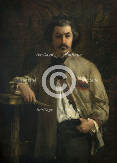 Portrait of Antoine Etex (1808-88), 1855. Creator: Thomas Couture.
