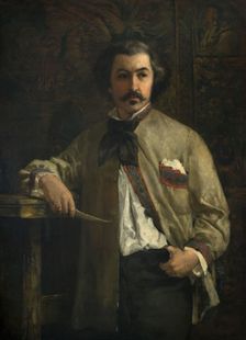 Portrait of Antoine Etex (1808-88), 1855. Creator: Thomas Couture