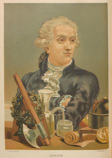 Portrait of Antoine-Laurent Lavoisier (1743-1794), 1879. Creator: Planella y Rodríguez, Juan (1849-1910)