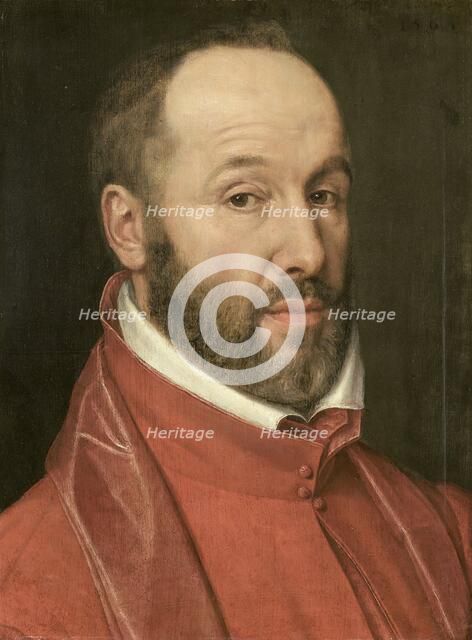 Portrait of Antoine Perrenot, Cardinal de Granvelle, Minister to Charles V and Philip II, 1565. Creator: Anon.