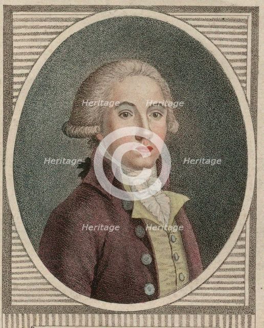 Portrait of Antoine-Pierre-Joseph-Marie Barnave (1761-1793), 1790.