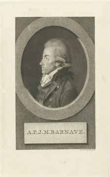 Portrait of Antoine-Pierre-Joseph-Marie Barnave (1761-1793), 1790s