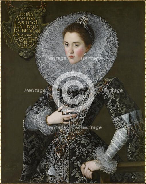 Portrait of Ana de Velasco y Girón (1585-1607), Duchess of Braganza, ca 1603.
