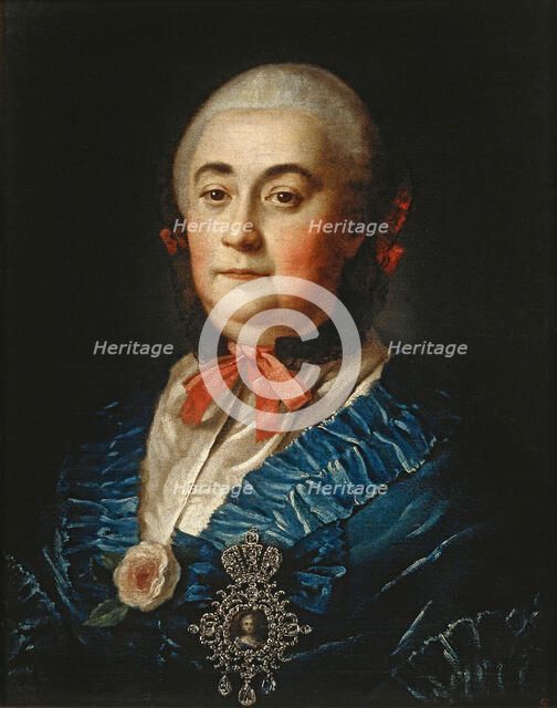 Portrait of Anastasia Izmaylova (1703-1761), 1759. Artist: Antropov, Alexei Petrovich (1716-1795)