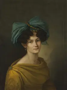 Portrait of Anastasia Vadkovskaya, 1828. Creator: Ivan Shevtzov