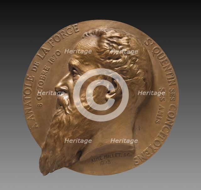 Portrait of Anatole La Forge, 1878. Creator: Aimé Millet (French, 1819-1891).