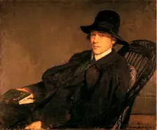 Portrait of Andre Gide (1869-1951) 1912. Artist: Jacques Emile Blanche