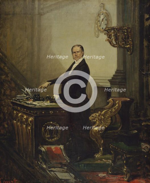 Portrait of André Dupin (1783-1865), c. 1850. Creator: Court, Joseph-Désiré (1797-1865).