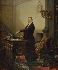Portrait of Andre Dupin (1783-1865), President of the Legislative Assembly in 1850, c1850. Creator: Joseph-Desire Court
