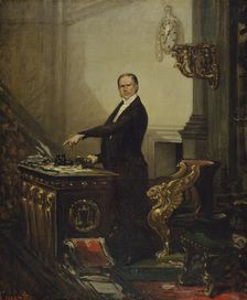 Portrait of Andre Dupin (1783-1865), President of the Legislative Assembly in 1850, c1850. Creator: Joseph-Desire Court