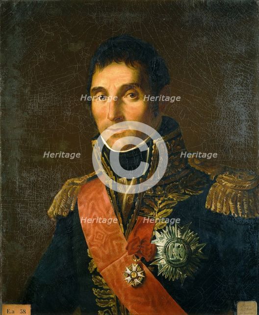 Portrait of André Masséna (1758-1817), Prince of Essling, Duke of Rivoli, Marshal of the... , 1834. Creator: Gros, Antoine Jean, Baron (1771-1835).