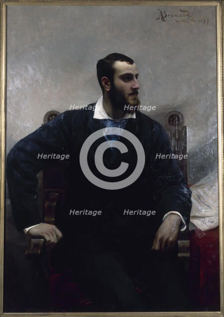 Portrait of André Wormser (1851-1926), pianist and composer, 1877. Creator: Paul Albert Besnard.