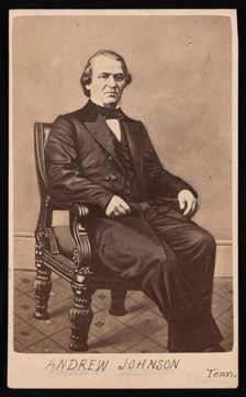 Portrait of Andrew Johnson (1808-1875), Between 1864 and 1866. Creator: Philadelphia Photographic Company
