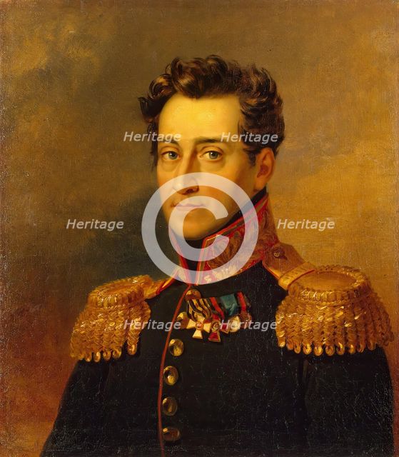Portrait of Andrey I. Gudovich (1782-1867), 1822. Creators: George Dawe, Workshop of George Dawe.