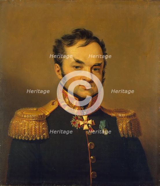 Portrait of Andrey S. Glebov (1770-1854), 1824. Creator: Workshop of George Dawe.