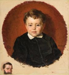 Portrait of Andrey Savvich Mamontov (1869-1891) as child, 1872