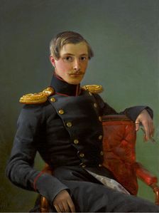 Portrait of Andrei Nikolaevich Karamzin (1814-1854), 1836. Creator: Orlov, Pimen Nikitich (1812-1863)
