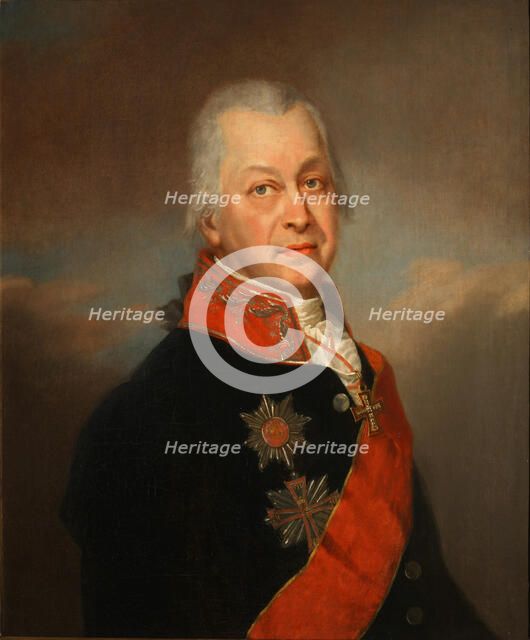 Portrait of Andrei Andreyevich Nartov (1736-1813), 1808. Artist: Alkin (Spartansky), P.A. (active Early 19th cen.)