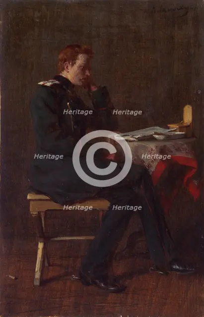 Portrait of Andrei Igelström, 1882. Creator: Kirill Lemokh.