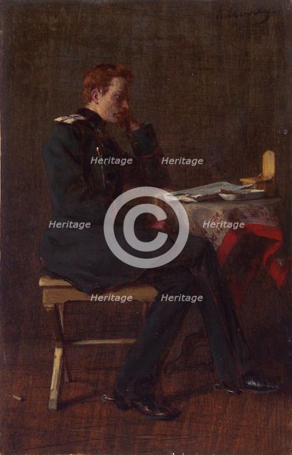 Portrait of Andrei Igelström, 1882. Creator: Kirill Lemokh.