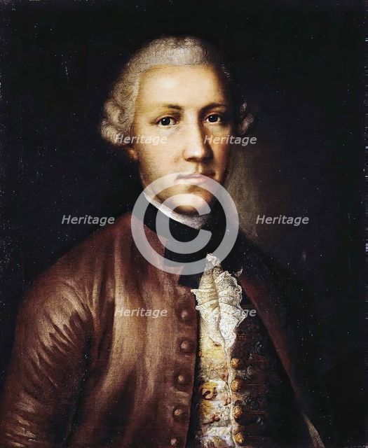 Portrait of Andrei Vasilyev, 1760. Creator: Mina Kolokolnikov.