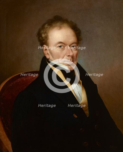 Portrait of Andrzej Cetner, 1838. Creator: Martin Jablonski.