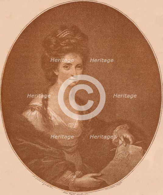 'Portrait of Angelica Kauffman', c1777 (1904). Artist: Francesco Bartolozzi.