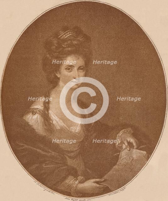 'Portrait of Angelica Kauffman', c1777 (1904). Artist: Francesco Bartolozzi.