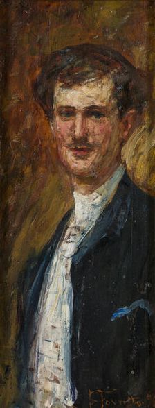 Portrait of Angelo Dall'Oca Bianca, 1887. Creator: Favretto, Giacomo (1849-1887)