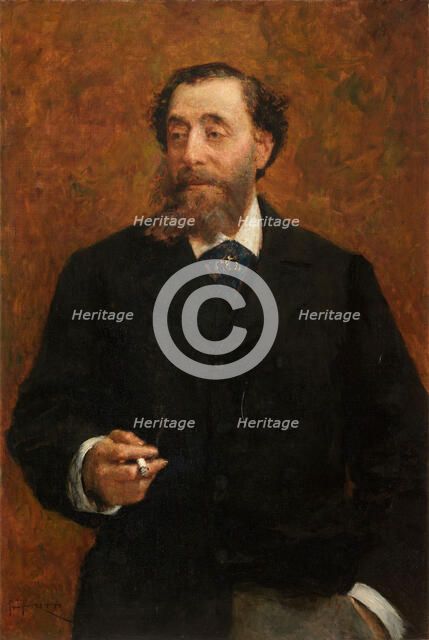 Portrait of Angelo Levi, 1886. Creator: Favretto; Giacomo (1849-1887).