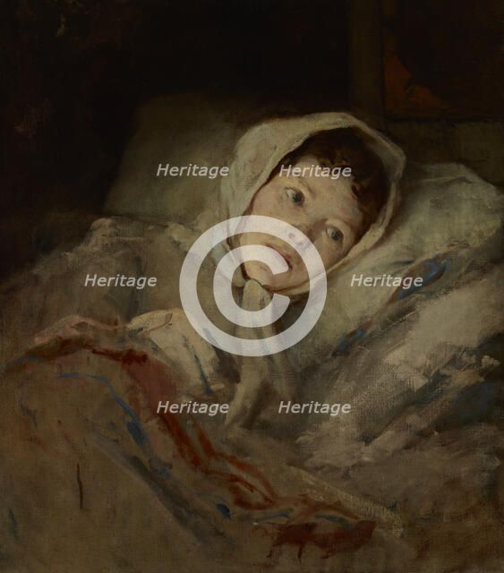 Portrait of Aniela Geppert, between 1865-1876, around 1869. Creator: Witold Pruszkowski.