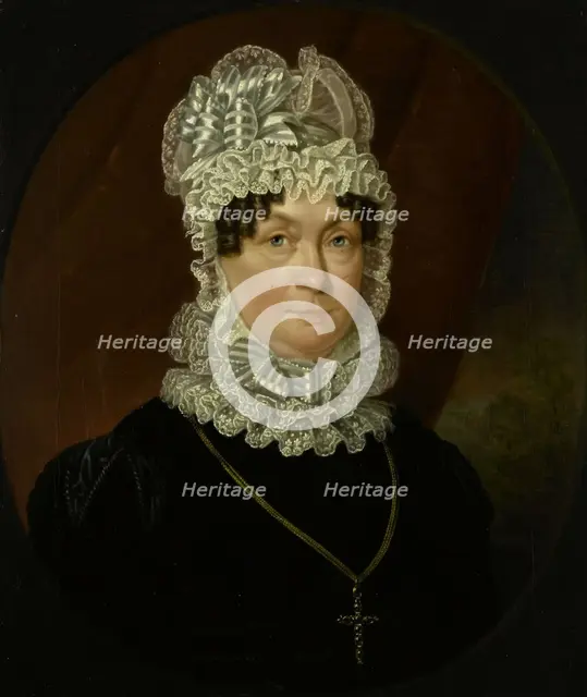 Portrait of Ann Brander (died 1837), Wife of Job Seaburne May, 1823. Creator: Jan Willem May.