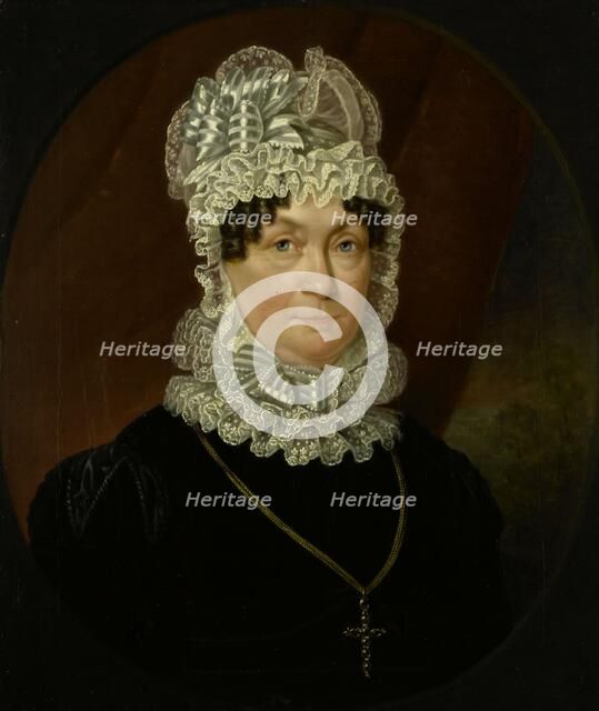 Portrait of Ann Brander (died 1837), Wife of Job Seaburne May, 1823. Creator: Jan Willem May.