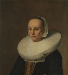 Portrait of Anna van der Does (1609-1650), 1642. Creator: Paulus Hennekyn